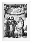 Frontispiece of the Dialogue Concerning the Two Chief World Systems by Galileo Galilei, 1632 by Stefano Della Bella