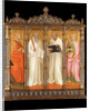 Saints Mary Magdalene, Benedict, Bernard of Clairvaux and Catherine of Alexandria, ca 1380 by Agnolo Gaddi