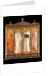 Saints Mary Magdalene, Benedict, Bernard of Clairvaux and Catherine of Alexandria, ca 1380 by Agnolo Gaddi