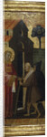 Saint Lawrence Distributing Alms to the Poor. Scenes from the Life of Saint Lawrence, predella, ca 1412 by Lorenzo di Niccolò