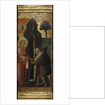 Saint Lawrence Distributing Alms to the Poor. Scenes from the Life of Saint Lawrence, predella, ca 1412 by Lorenzo di Niccolò