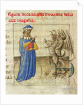 Zoroaster with two demons (Miniature from Pseudo-Aristotle Secretum Secretorum), 1425 by Anonymous