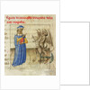 Zoroaster with two demons (Miniature from Pseudo-Aristotle Secretum Secretorum), 1425 by Anonymous