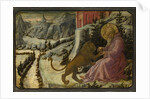 Saint Jerome and the Lion (Predella Panel of the Pistoia Santa Trinità Altarpiece), 1455-1460 by Fra Filippo Lippi