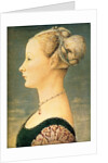 Portrait of a Woman, Second Half of the 15th cen by Piero del Pollaiuolo