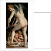 Bow-carving Cupid, Between 1534 und 1540 by Parmigianino
