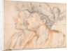 Two Youths Heads, ca 1590 by Camillo Procaccini