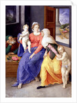 The Holy Family with John the Baptist as a Boy and Saint Elizabeth, 1556-1557 by Giulio Clovio