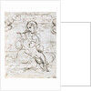 Reading Madonna and Child in a Landscape betweem two Cherub Heads by Raphael