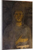 Saint Francis of Assisi (Detail of his oldest portrait), 13th century by Anonymous