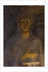 Saint Francis of Assisi (Detail of his oldest portrait), 13th century by Anonymous