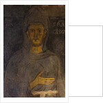 Saint Francis of Assisi (Detail of his oldest portrait), 13th century by Anonymous
