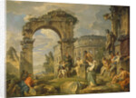 Cumaean Sibyl prophesied the Birth of Christ, 1743 by Giovanni Paolo Panini