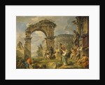 Cumaean Sibyl prophesied the Birth of Christ, 1743 by Giovanni Paolo Panini