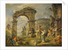 Cumaean Sibyl prophesied the Birth of Christ, 1743 by Giovanni Paolo Panini