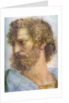Aristotle. Stanza della Segnatura. The School of Athens (Detail) by Raphael