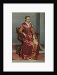 Portrait of a Lady (La Dama in Rosso), c. 1560 by Giovan Battista Moroni