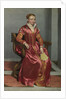 Portrait of a Lady (La Dama in Rosso), c. 1560 by Giovan Battista Moroni