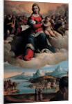 Madonna and Child in glory with the saints Anthony of Padua and Francis, 1530 by Benvenuto Tisi da Garofalo