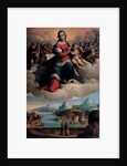 Madonna and Child in glory with the saints Anthony of Padua and Francis, 1530 by Benvenuto Tisi da Garofalo