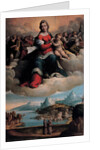 Madonna and Child in glory with the saints Anthony of Padua and Francis, 1530 by Benvenuto Tisi da Garofalo