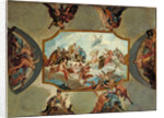 Reverence to Johann Wilhelm, Elector Palatine. Design for a Ceiling Painting for Bensberg Castle, 1709 by Antonio Bellucci