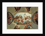 Reverence to Johann Wilhelm, Elector Palatine. Design for a Ceiling Painting for Bensberg Castle, 1709 by Antonio Bellucci