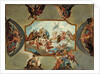 Reverence to Johann Wilhelm, Elector Palatine. Design for a Ceiling Painting for Bensberg Castle, 1709 by Antonio Bellucci