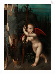 Cupid with a myrtle, before 1593 by Aurelio Luini