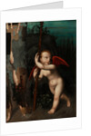 Cupid with a myrtle, before 1593 by Aurelio Luini