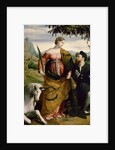 Saint Justina, Venerated by a Patron, ca 1530 by Moretto da Brescia