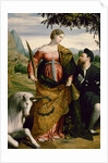 Saint Justina, Venerated by a Patron, ca 1530 by Moretto da Brescia