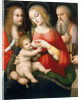 Madonna with Child and Saints John the Baptist and Jerome, Early 16th century by Andrea Piccinelli