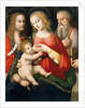 Madonna with Child and Saints John the Baptist and Jerome, Early 16th century by Andrea Piccinelli