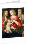 Madonna with Child and Saints John the Baptist and Jerome, Early 16th century by Andrea Piccinelli
