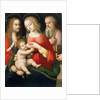 Madonna with Child and Saints John the Baptist and Jerome, Early 16th century by Andrea Piccinelli