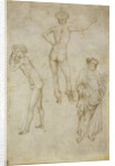 Two male figure studies and Saint Peter, 1430-1435 by Antonio Pisanello