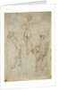 Two male figure studies and Saint Peter, 1430-1435 by Antonio Pisanello