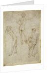 Two male figure studies and Saint Peter, 1430-1435 by Antonio Pisanello