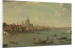 Four views of London: The Thames looking towards St. Pauls by Antonio Joli
