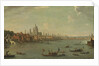 Four views of London: The Thames looking towards St. Pauls by Antonio Joli