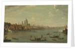 Four views of London: The Thames looking towards St. Pauls by Antonio Joli