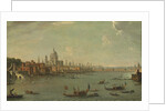 Four views of London: The Thames looking towards St. Pauls by Antonio Joli