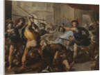 Perseus turning Phineas and his Followers to Stone, Early 1680s by Luca Giordano