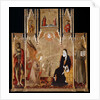 Annunciation with Saints John the Baptist und Bernardino da Siena. The Crucifixion. Saints Peter and Paul, Between 1455 and 1464 by Matteo di Giovanni