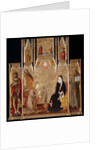 Annunciation with Saints John the Baptist und Bernardino da Siena. The Crucifixion. Saints Peter and Paul, Between 1455 and 1464 by Matteo di Giovanni