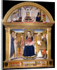 Madonna with Child and Saints Blaise, John the Baptist, Nicholas and Florian. The Annunciation, 1462 by Lorenzo di Pietro