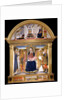 Madonna with Child and Saints Blaise, John the Baptist, Nicholas and Florian. The Annunciation, 1462 by Lorenzo di Pietro