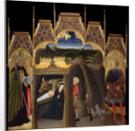 The Adoration of the Shepherds between Saints Augustine and Galgano, 1440-1449 by Pietro di Giovanni d'Ambrogio