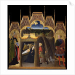 The Adoration of the Shepherds between Saints Augustine and Galgano, 1440-1449 by Pietro di Giovanni d'Ambrogio